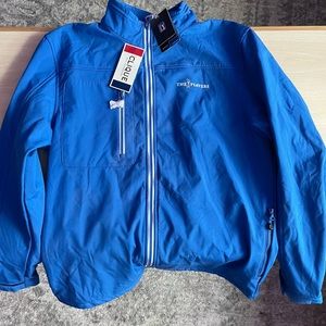 Players full zip, water wicking